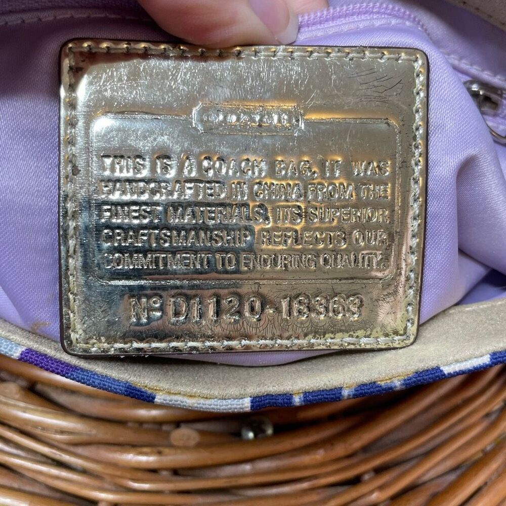 Coach Poppy C‎ Metallic Layla Graffiti Metallic Demi Satchel Shoulder Swing Bag - Picture 9 of 10